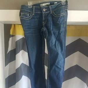 BKE Skinny Jeans - Rhinestone Pocket Detail